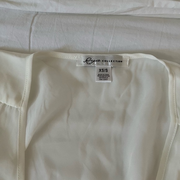 Rya Collection true love cover up, sheer white robe - Picture 4 of 6